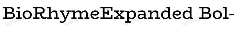 BioRhymeExpanded Bol字体转换